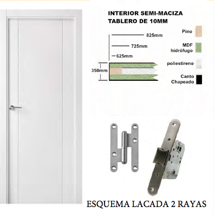 interior semimaciza tablero 6mm