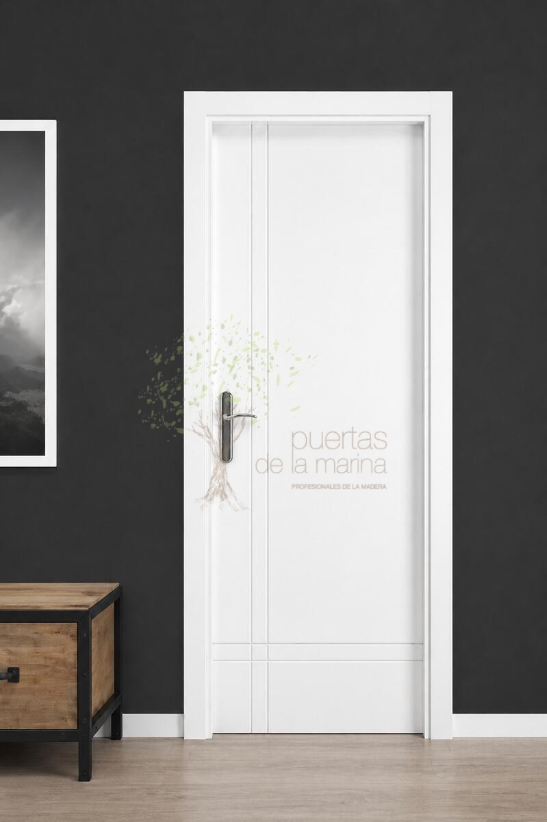 PUERTA-INTERIOR-LACADA-BLANCA-2-RAYAS-HORIZONTALES-Y-VERTICALES