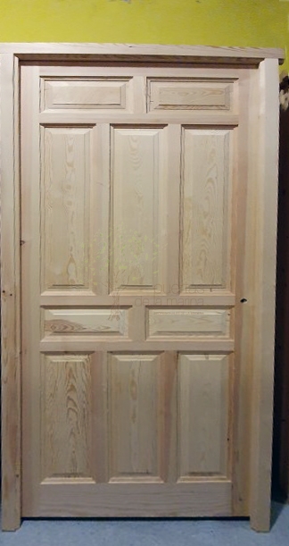 puerta exterior madera maciza