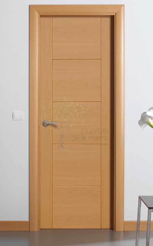 puerta-interior-5-rayas-haya-vaporizada