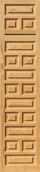 frente armario castellano de madera cuadros y rectángulos