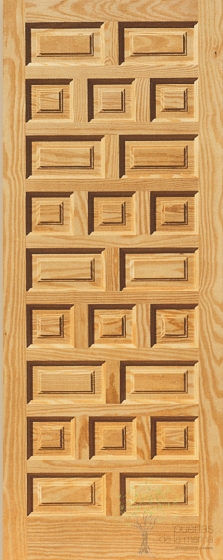 puerta interior castellana cuadros/ rectangulos