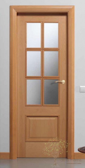 puerta interior moderna Acabado haya vaporizada