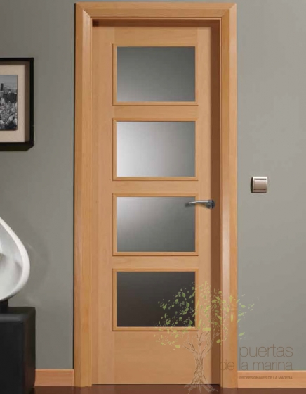 puerta interior Acabado haya vaporizada