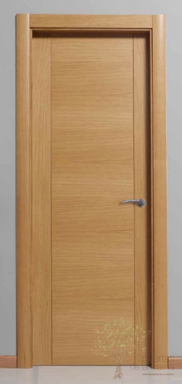 PUERTA RANURADA Acabado roble