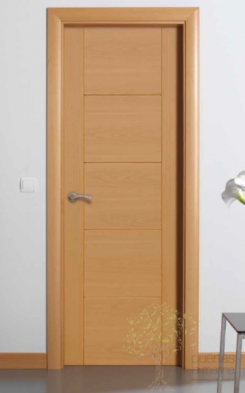 puerta-interior-5-rayas-haya-vaporizada