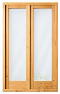 balcon madera pino 2 hojas