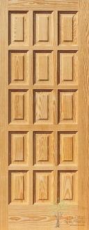 puerta interior de madera estilo castellano