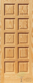 puerta interior castellana de 10 cuadros