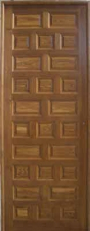 puerta castellana clásica de madera maciza