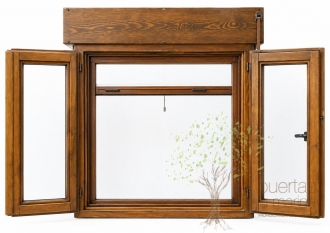 ventana con persiana y mosquitera