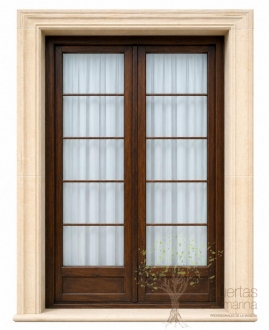 ventana madera inglesa.