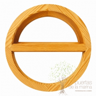 ventana madera ojo buey