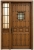 puerta exterior manchega con fijo y chorro de arena