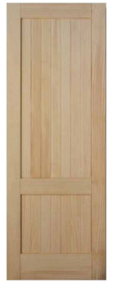 puerta de madera 2 cuatros con listones